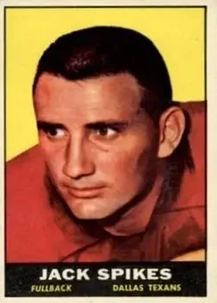 1961 Topps #138 - Jack Spikes - Dallas Texans