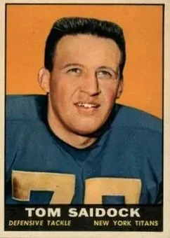 1961 Topps #155 - Tom Saidock - New York Titans
