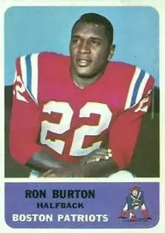 1962 Fleer #2 - Ron Burton - Boston Patriots