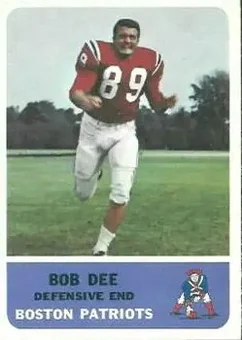 1962 Fleer #8 - Bob Dee - Boston Patriots