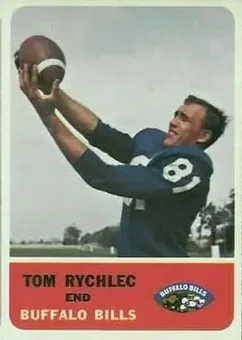 1962 Fleer #15 - Tom Rychlec - Buffalo Bills
