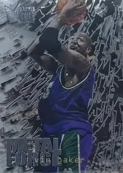1995-96 Metal - Metal Force #1 - Vin Baker - Milwaukee Bucks