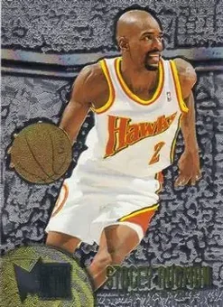 1995-96 Metal - Silver Spotlight #1 - Stacey Augmon - Atlanta Hawks