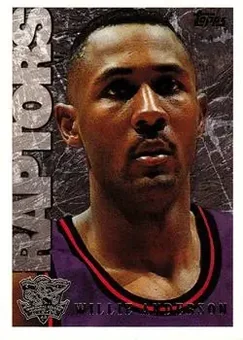 1995-96 Topps - Inaugural Season #171 - Willie Anderson - Toronto Raptors