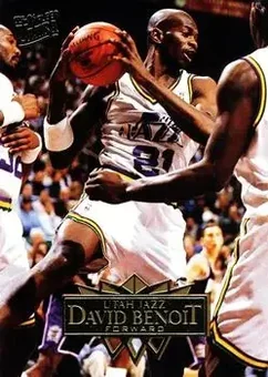 1995-96 Ultra #182 - David Benoit - Utah Jazz