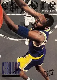 1995-96 Ultra #304 - Cedric Ceballos - Los Angeles Lakers