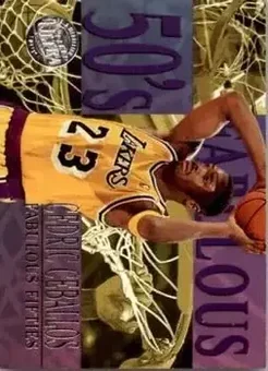 1995-96 Ultra - Fabulous Fifties Gold Medallion #3 - Cedric Ceballos - Los Angeles Lakers