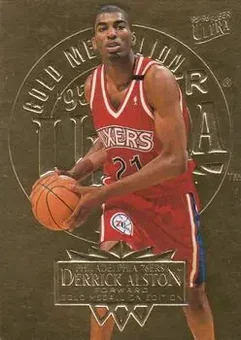 1995-96 Ultra - Gold Medallion #130 - Derrick Alston - Philadelphia 76ers