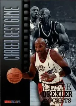 1996-97 Hoops #329 - Clyde Drexler - Houston Rockets