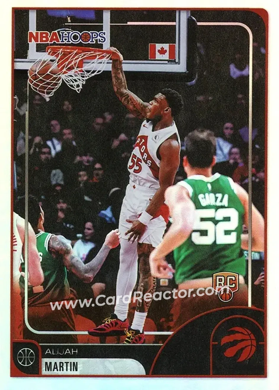 2025-26 Hoops #32 - Alijah Martin - Toronto Raptors - Front