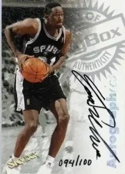 1997-98 SkyBox Premium - Autographics Century Marks #NNO - Dominique Wilkins - San Antonio Spurs