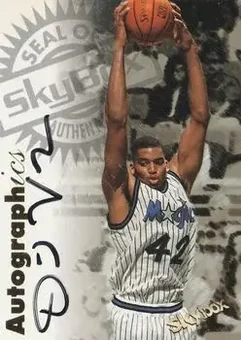 1997-98 SkyBox Premium - Autographics #NNO - David Vaughn - Orlando Magic