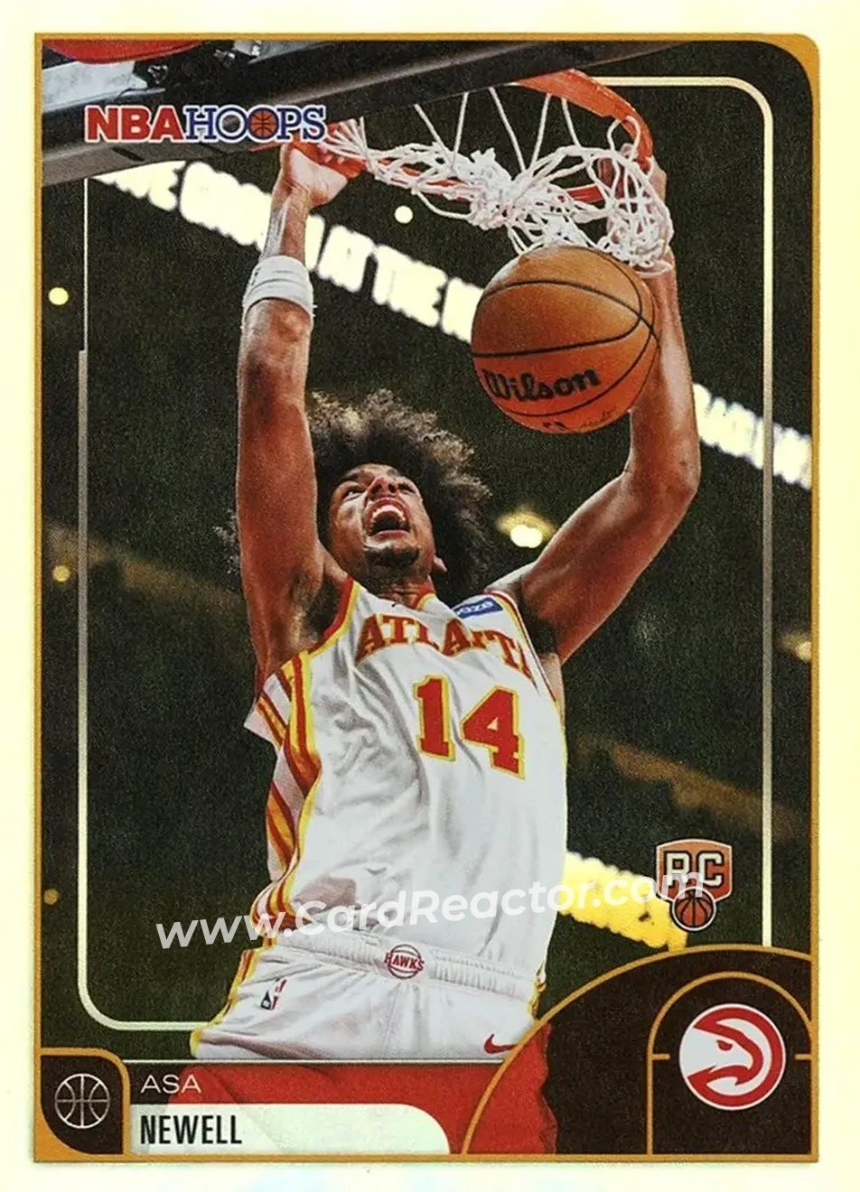 2025-26 Hoops #52 - Asa Newell - Atlanta Hawks - Front