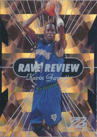 1997-98 SkyBox Z-Force - Rave Reviews #2 - Kevin Garnett