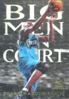 1997-98 SkyBox Z-Force - Big Men on Court #1 BMOC - Shareef Abdur-Rahim - Vancouver Grizzlies