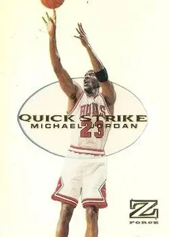Michael Jordan · 1997-98 SkyBox Z-Force #5 QS · Quick Strike