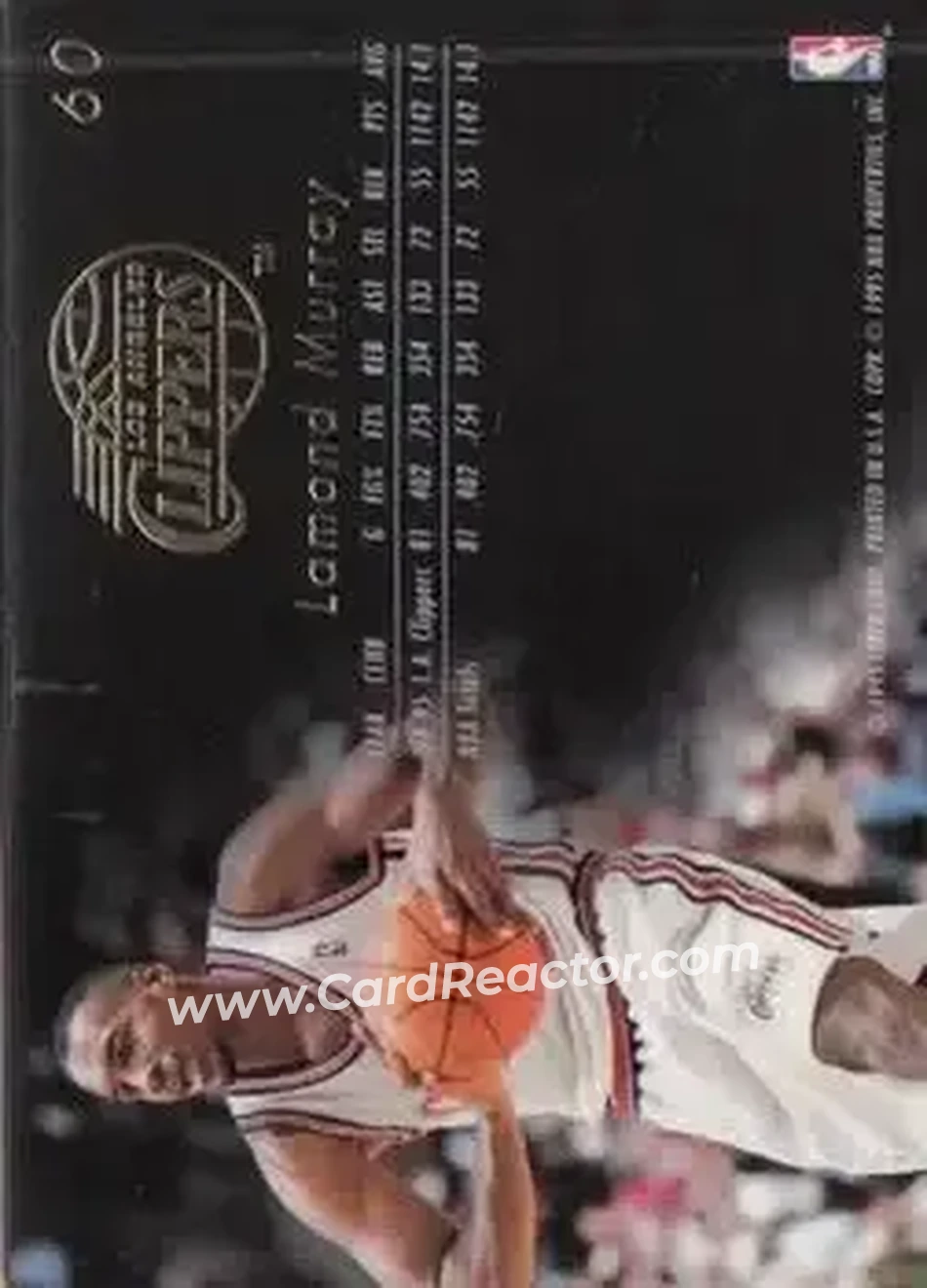 1995-96 Flair #60 - Lamond Murray - Los Angeles Clippers - Back