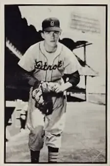 1953 Bowman Black & White #18 - Billy Hoeft - Detroit Tigers