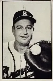 1953 Bowman Black & White #30 - Walker Cooper - Milwaukee Braves