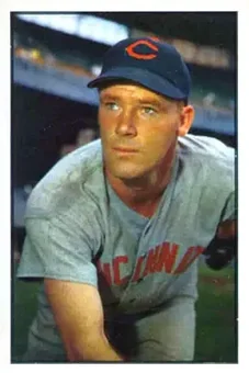 1953 Bowman Color #23 - Herman Wehmeier - Cincinnati Reds