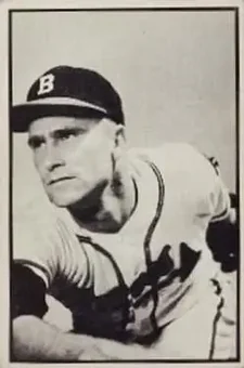 1953 Bowman Black & White #51 - Lew Burdette - Milwaukee Braves