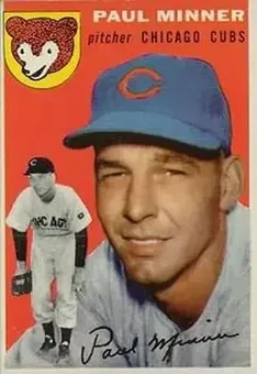 1954 Topps Canadian #28 - Paul Minner - Chicago Cubs