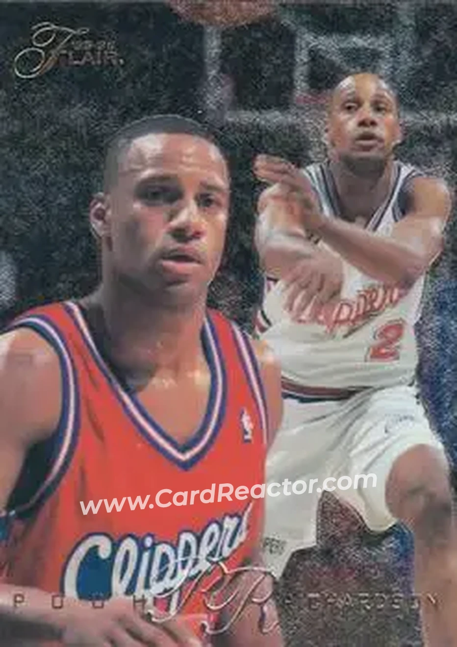 1995-96 Flair #61 - Pooh Richardson - Los Angeles Clippers - Front