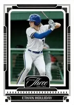 2025 Panini Three and Two #10 - Ethan Holliday - Stillwater High School