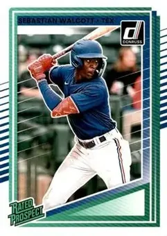 2025 Donruss #103 - Sebastian Walcott - Texas Rangers