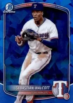 2025 Bowman Sapphire Edition #BCP-133 - Sebastian Walcott - Texas Rangers