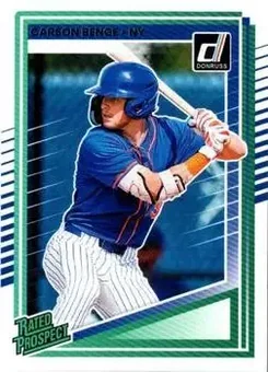 2025 Donruss #158 - Carson Benge - New York Mets