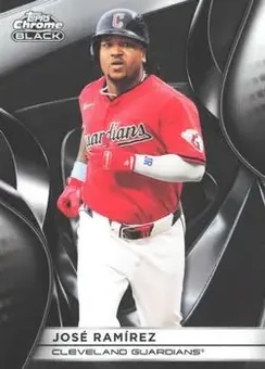 2025 Topps Chrome Black #133 - José Ramírez - Cleveland Guardians
