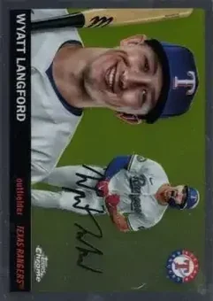 2025 Topps Chrome Platinum #142 - Wyatt Langford - Texas Rangers