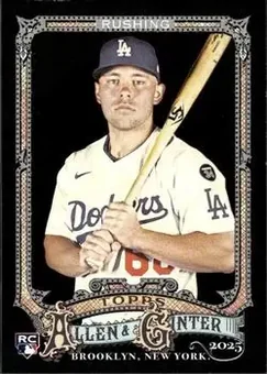 2025 Topps Allen & Ginter X #200 - Dalton Rushing - Los Angeles Dodgers