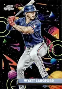 2025 Topps Chrome Cosmic #189 - Wyatt Langford - Texas Rangers