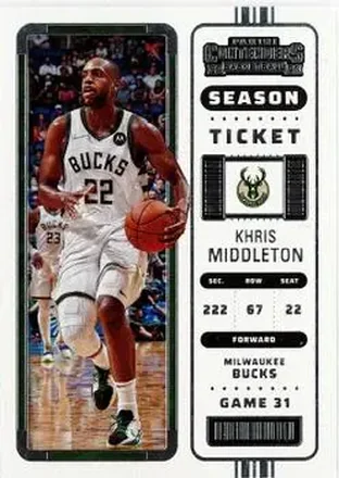 2022-23 Panini Contenders #37 - Khris Middleton - Milwaukee Bucks
