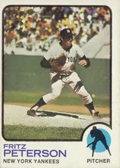1973 Topps #82 - Fritz Peterson - New York Yankees