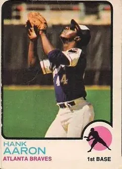 1973 O-Pee-Chee #100 - Hank Aaron - Atlanta Braves