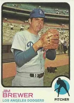 1973 Topps #126 - Jim Brewer - Los Angeles Dodgers