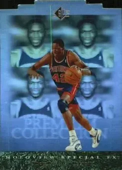 1995-96 SP - Premium Collection Holoview Special F/X #11 - Theo Ratliff - Detroit Pistons