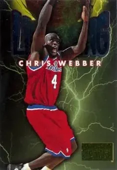 1996-97 SkyBox Premium - Thunder and Lightning #10 - Chris Webber - Washington Bullets