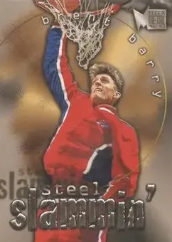 1996-97 Metal - Steel Slammin' #1 - Brent Barry - Los Angeles Clippers