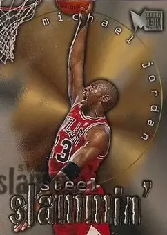 1996-97 Metal #6 Steel Slammin' Michael Jordan