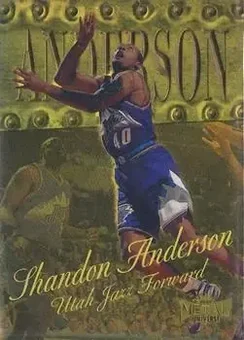 1998-99 Metal Universe - Precious Metal Gems #60 - Shandon Anderson - Utah Jazz