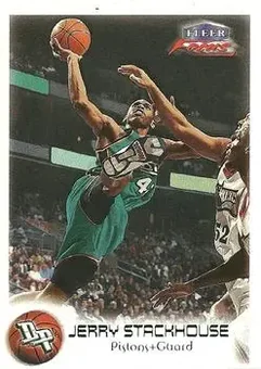 1999-00 Fleer Focus - Masterpiece Mania #5 - Jerry Stackhouse - Detroit Pistons