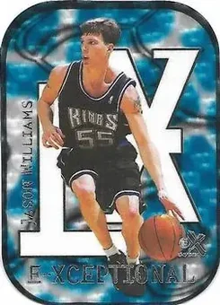 1999-00 E-X - E-Xceptional Blue #1XC - Jason Williams - Sacramento Kings