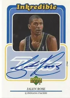 1999-00 Upper Deck Retro - Inkredible #JR - Jalen Rose - Indiana Pacers
