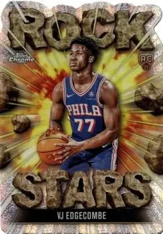 2025-26 Topps Chrome - Rock Stars #RS-18 - VJ Edgecombe - Philadelphia 76ers