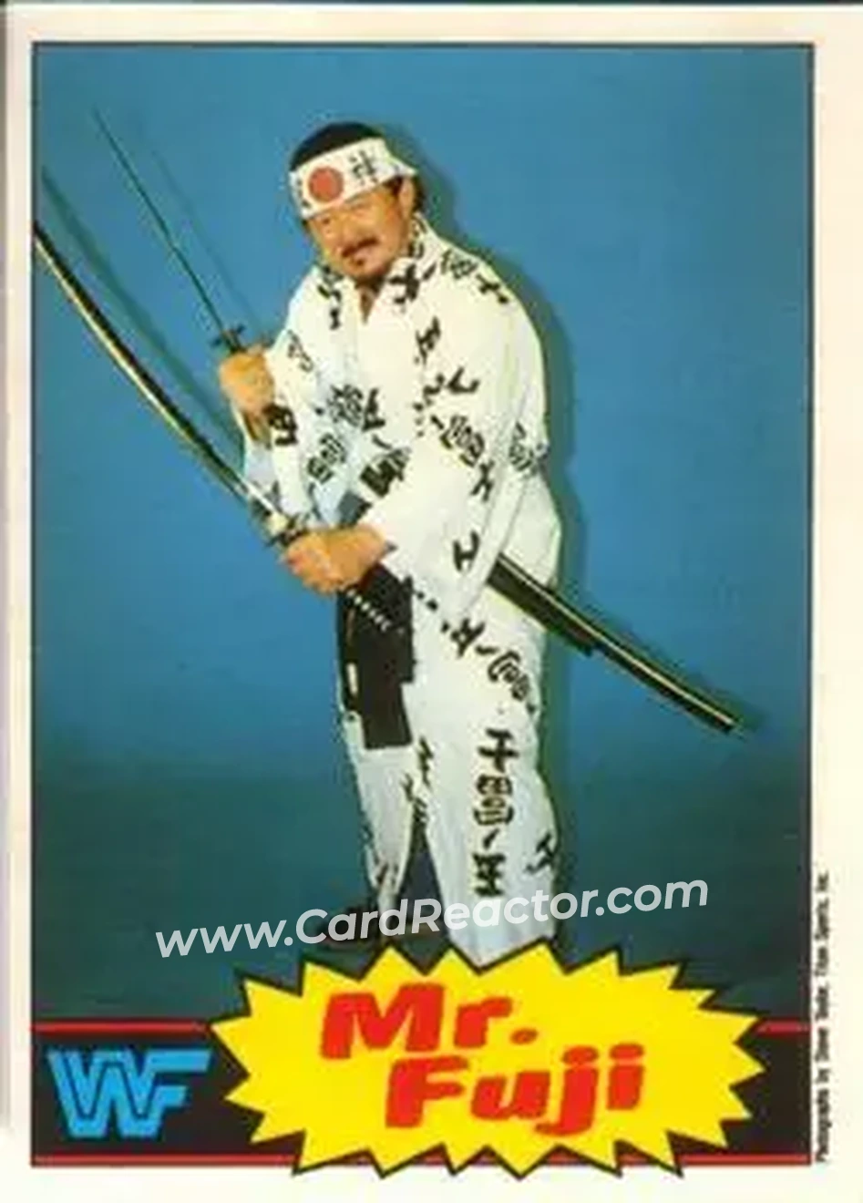 1985 O-Pee-Chee WWF Pro Wrestling Stars #17 - Mr. Fuji