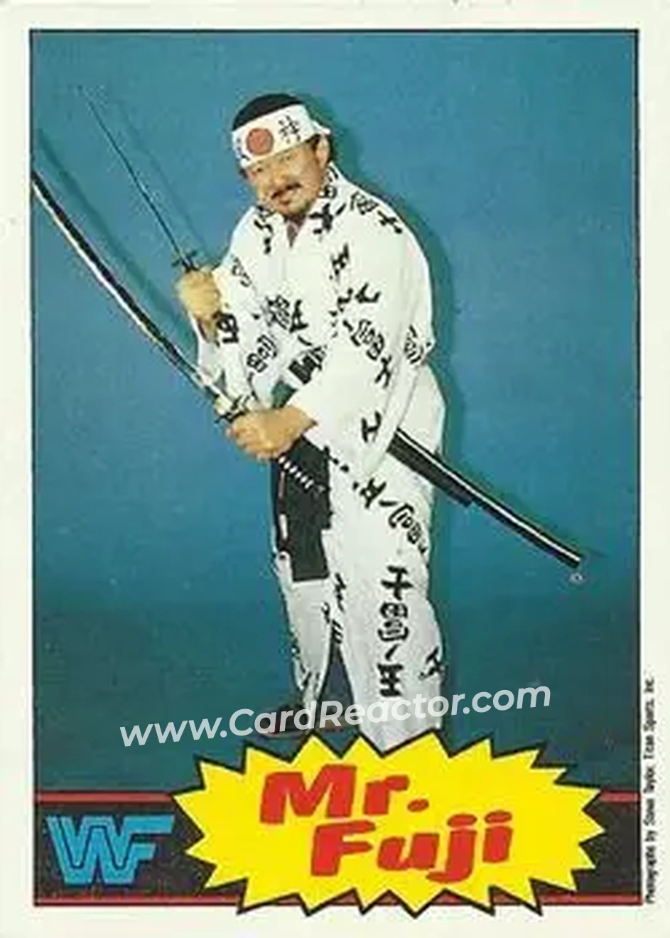 1985 Topps WWF Pro Wrestling Stars #17 - Mr. Fuji